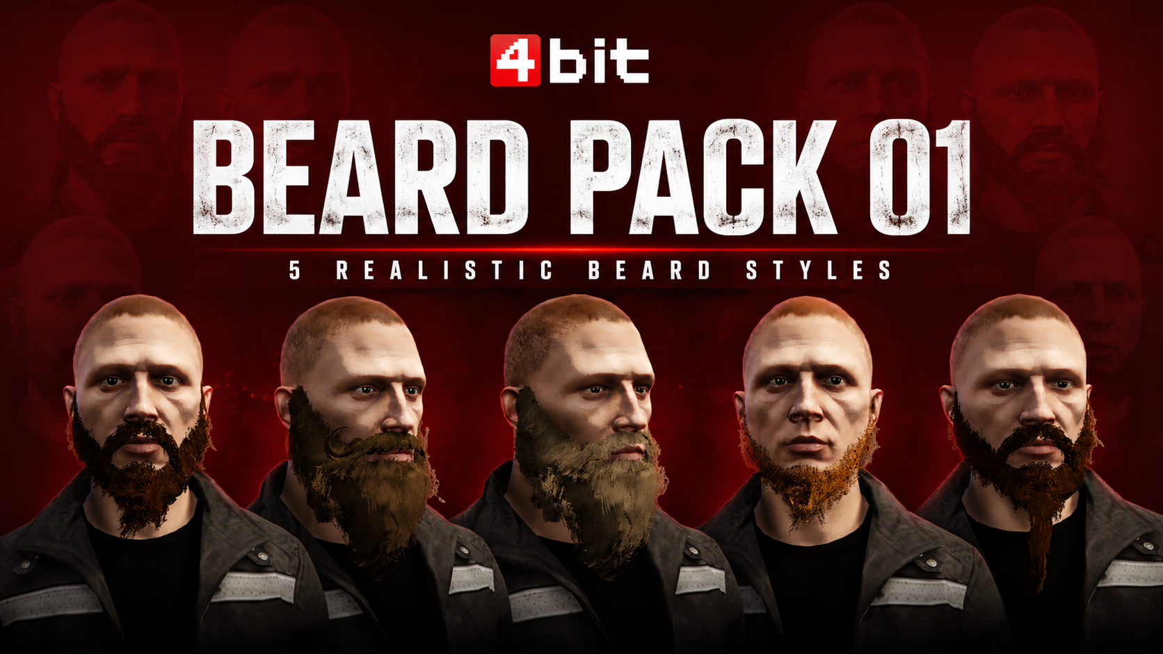 4BIT Beards Pack 01 (Open Source)
