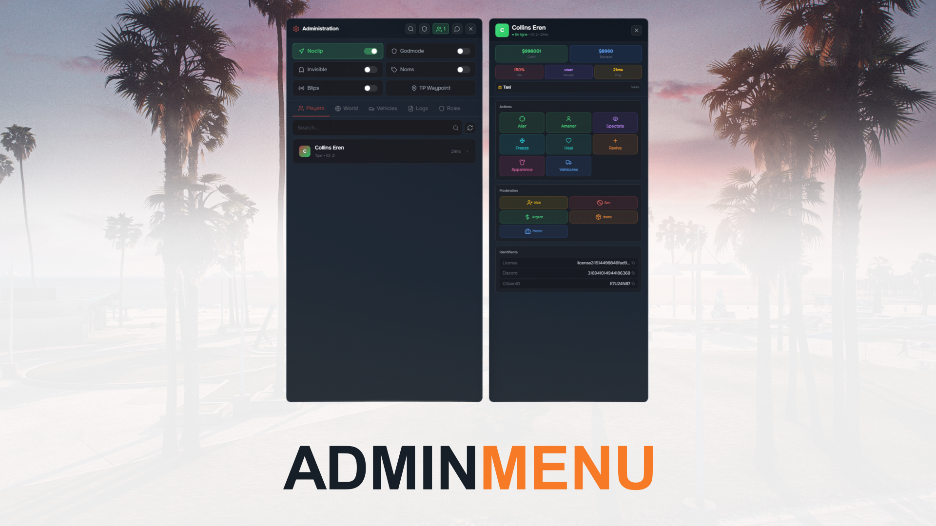 ADMIN MENU