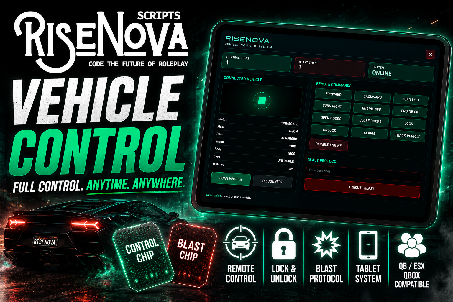 RiseNova Vehicle Control