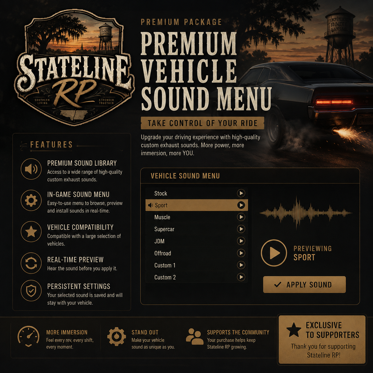 Premium Vehicle Sounds