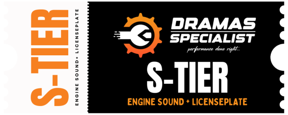 S-Tier Engine Sound and Custom Plate
