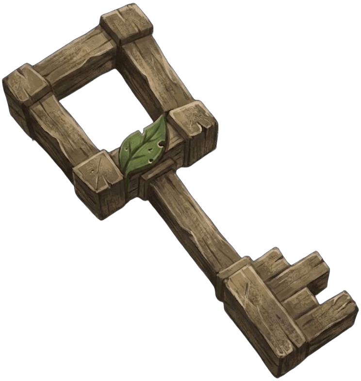 WOODEN KEY
