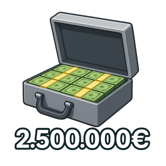 2.500.000€ sur EasyRP