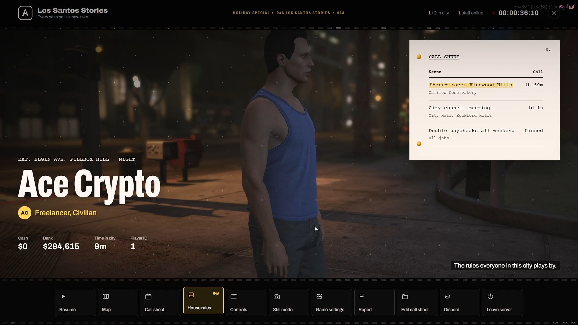 Pause Menu