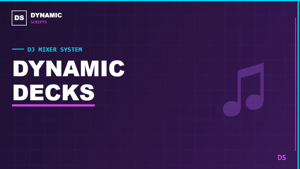 Dynamic Decks FiveM DJ mixer system script thumbnail
