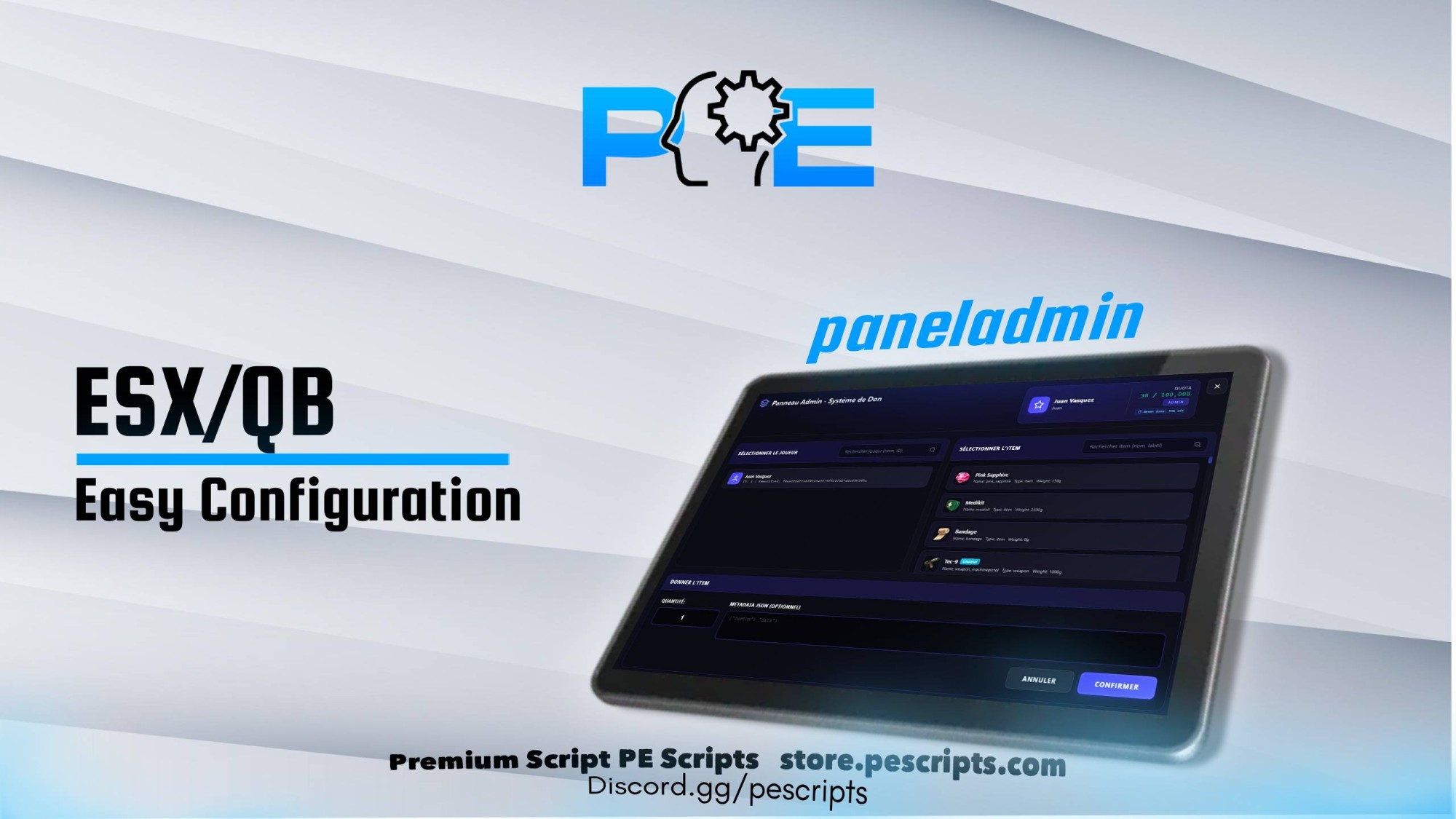 PPanelAdmin Script - FiveM