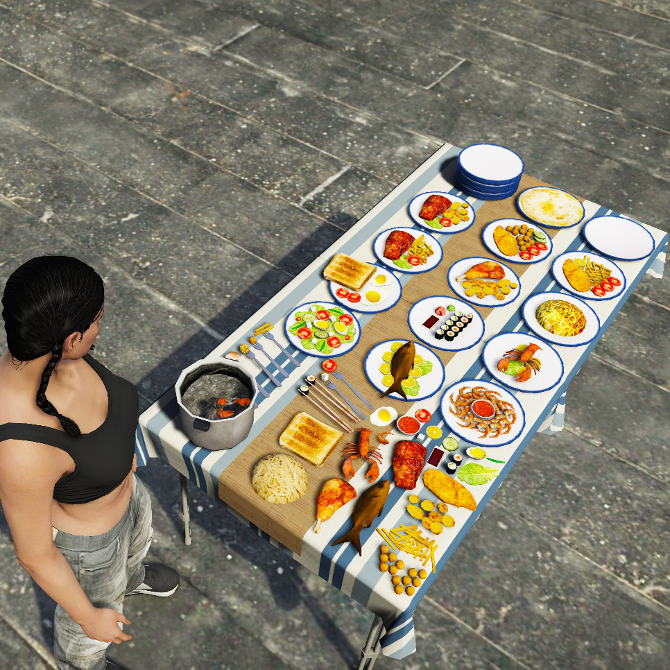 Restaurant food