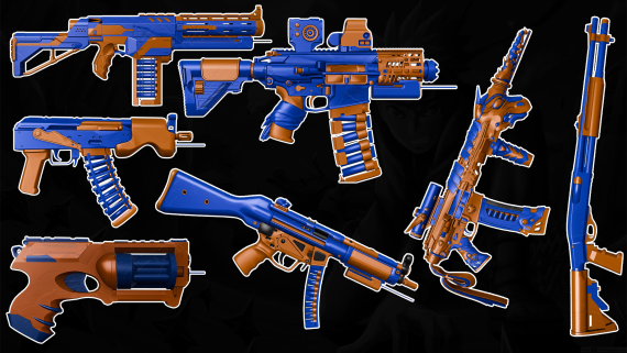 VoidsDesigns · NERF GUNS WEAPON PACK
