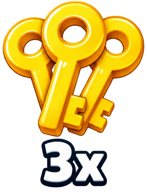 3x Sincere Keys