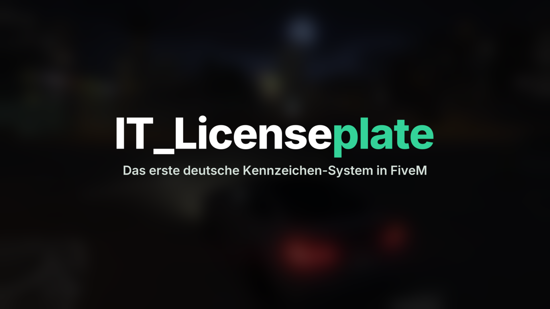 [Script][ESX & QB] IT_Licenseplate | German Plate System
