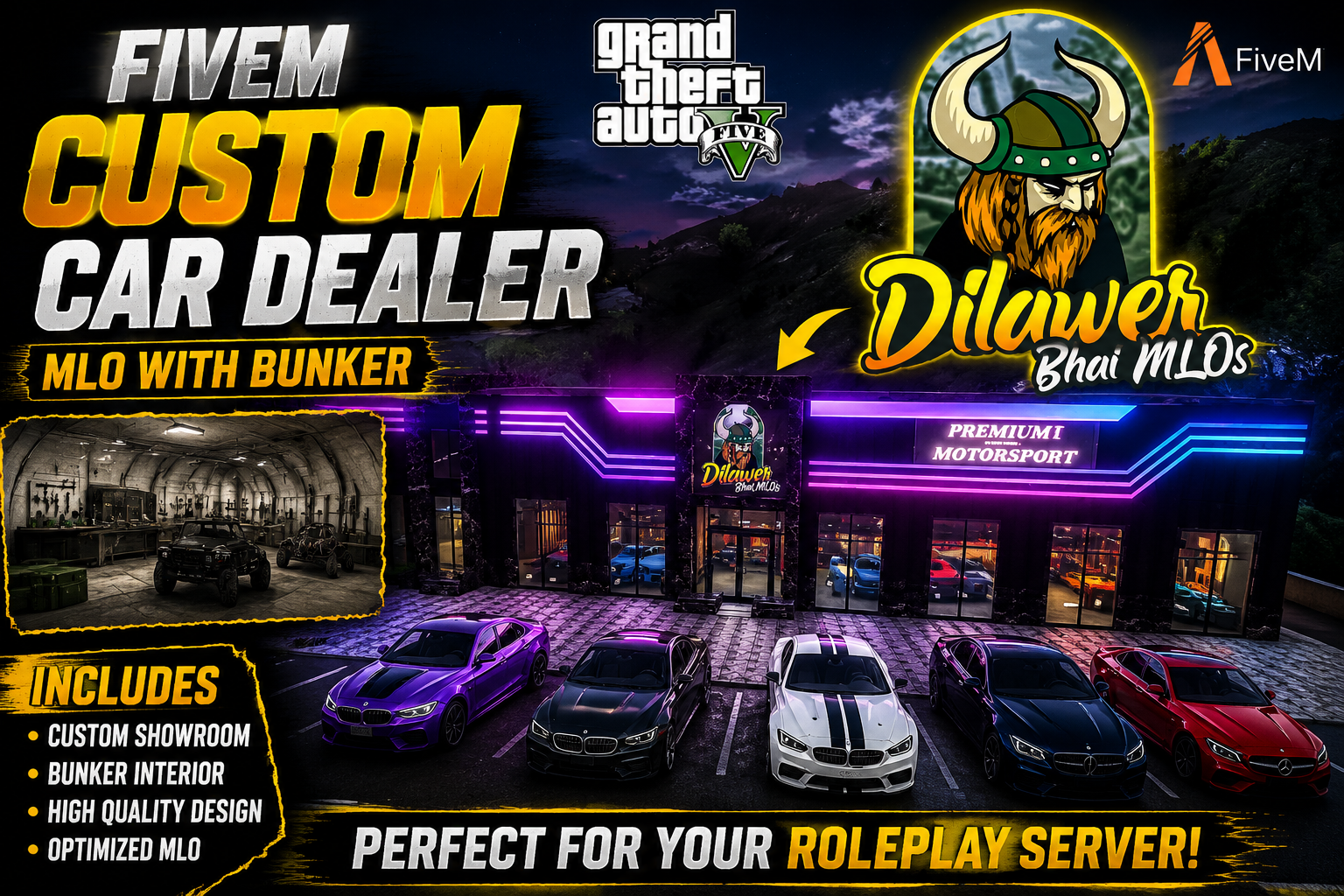 Fivem custom car dealer