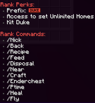 DUKE  Rank
