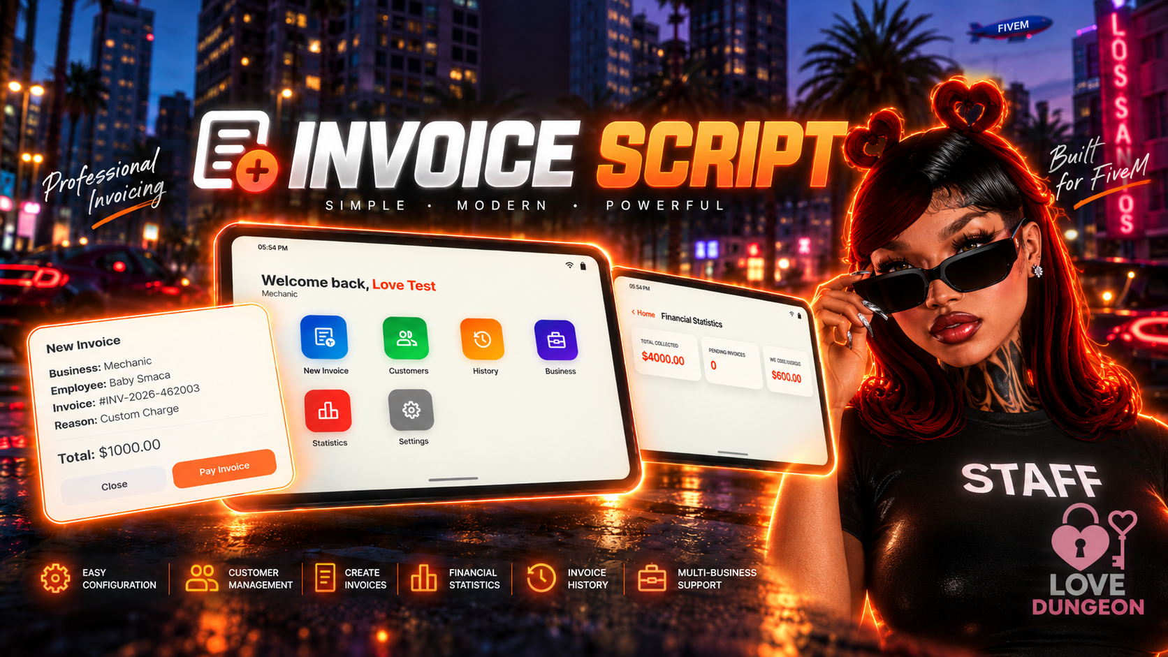 LD Multi-Business Invoice QB/ESX