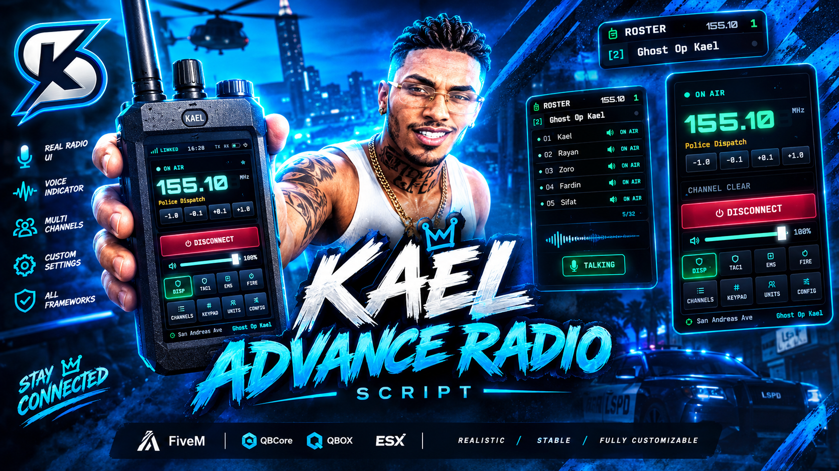 Kael Radio | Tactical Handheld Radio