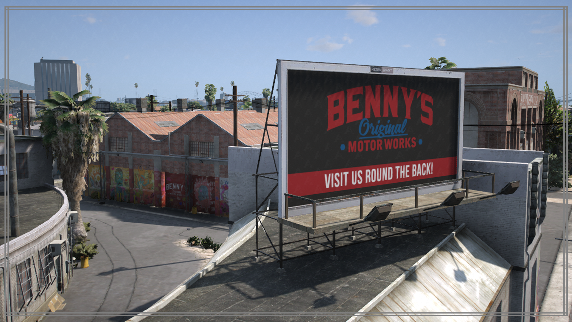 Benny's Motorworks Billboard
