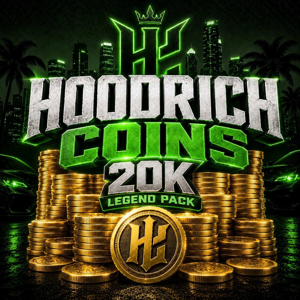 Hoodrich Coins  20K — Legend Pack