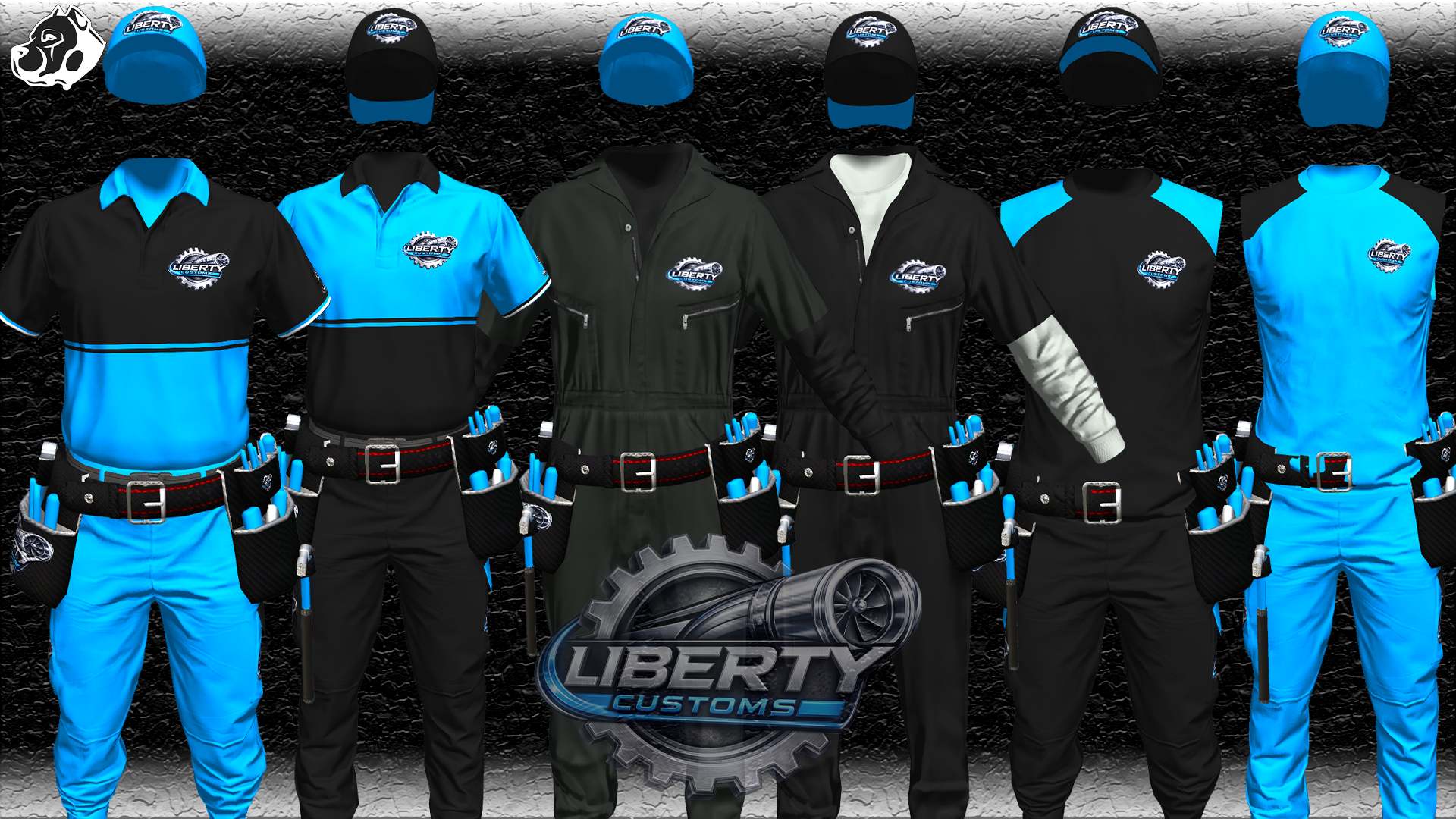 Liberty Customs Mech Bundle | Fivem Mechanic Clothing
