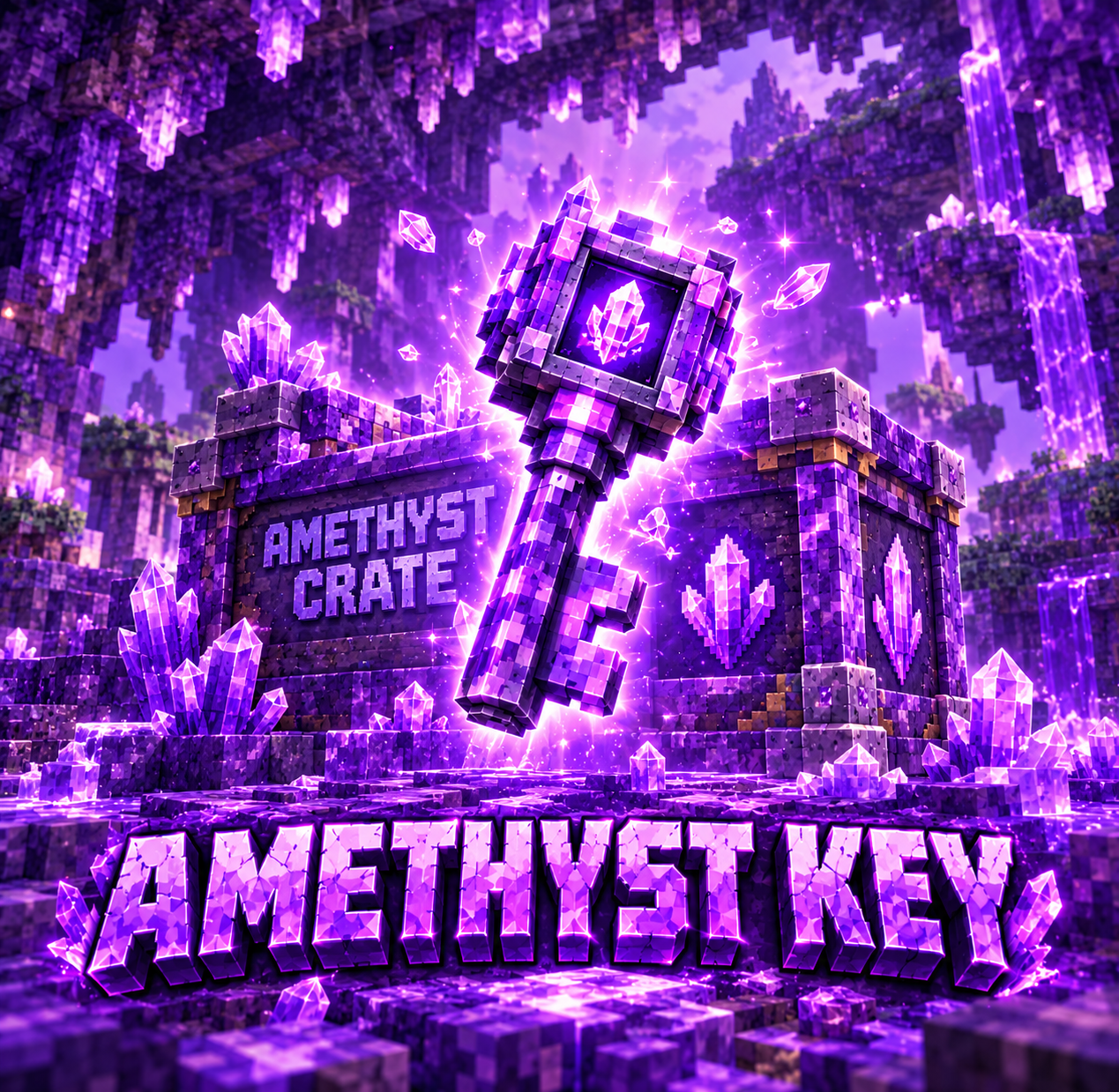 1x Amethyst key