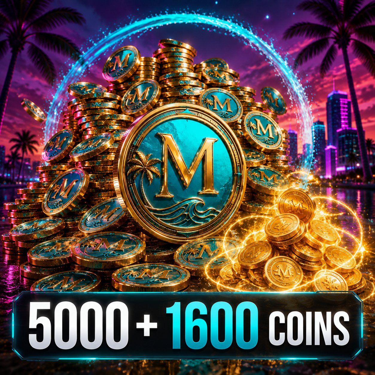 5000 + 1600 Coins