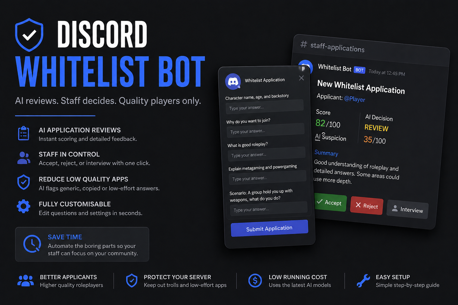 AI Whitelist Application System