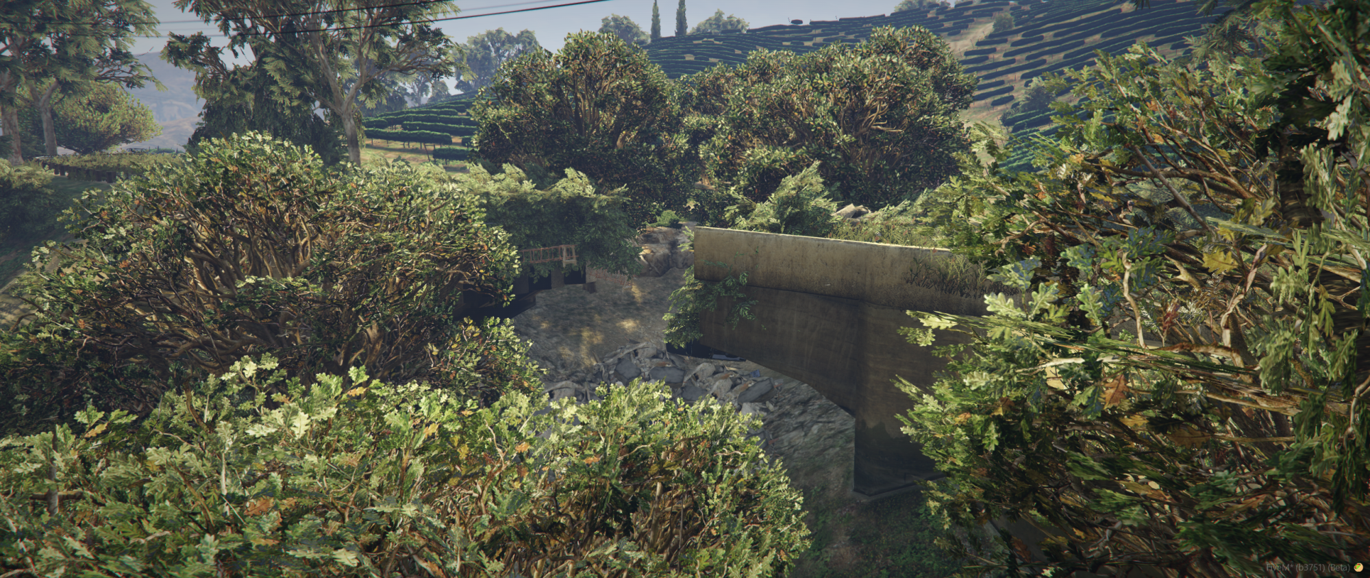 Destroyed Vineyard Bridge | Post-Apocalypse Map