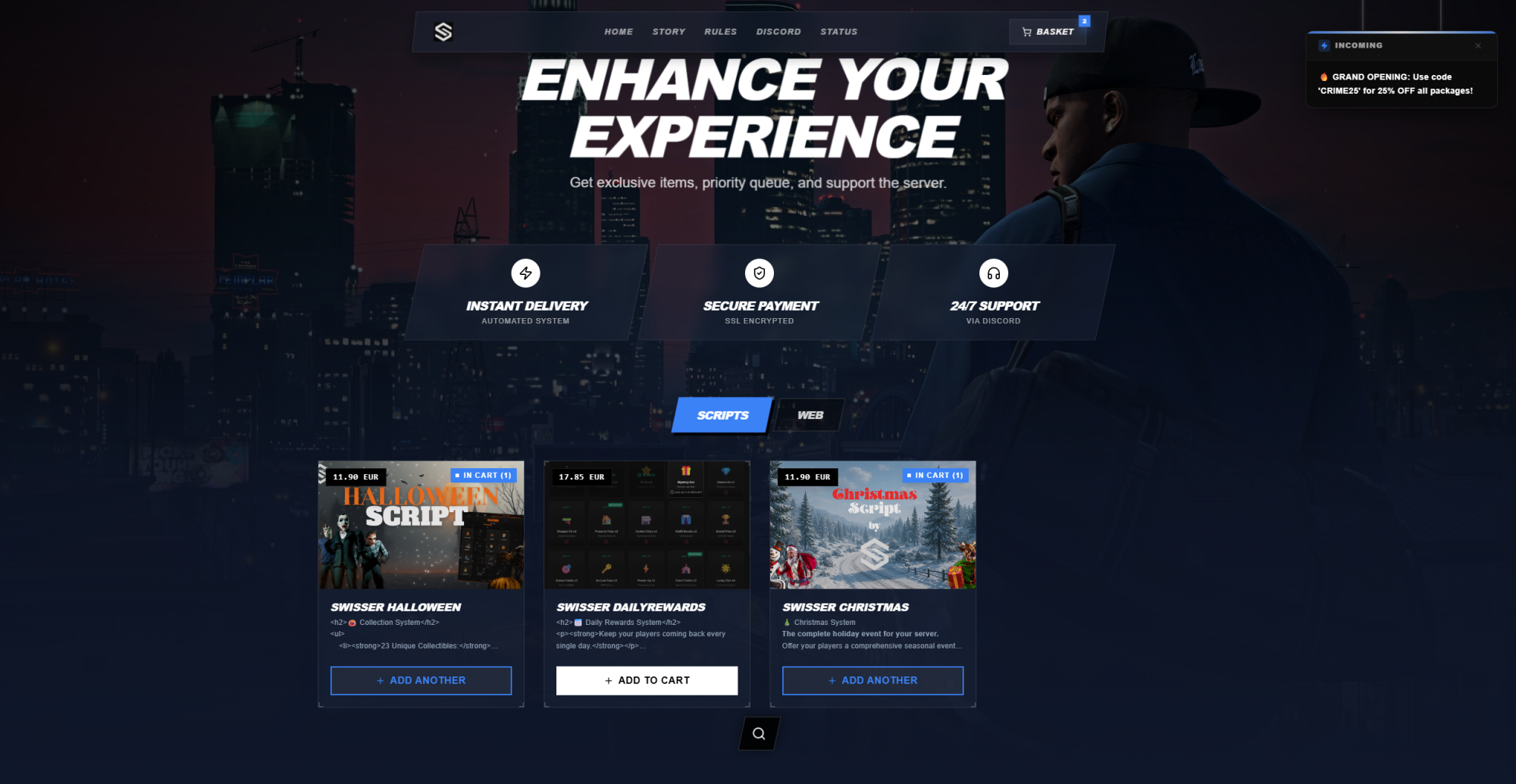 Headless Tebex Store Template