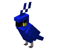 Blue Parrot - Permanent Shoulder Pet