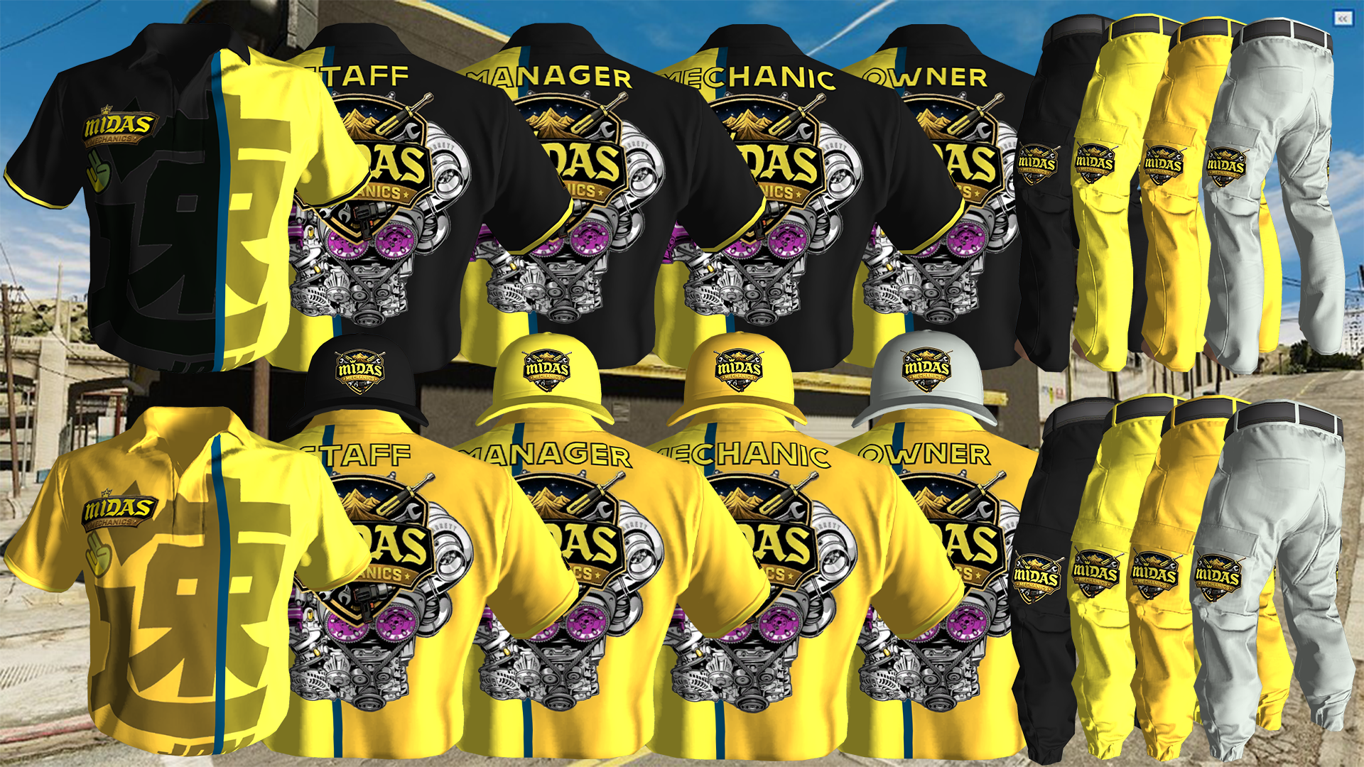 Midas Mechanic Uniform 1 [Male and Female]