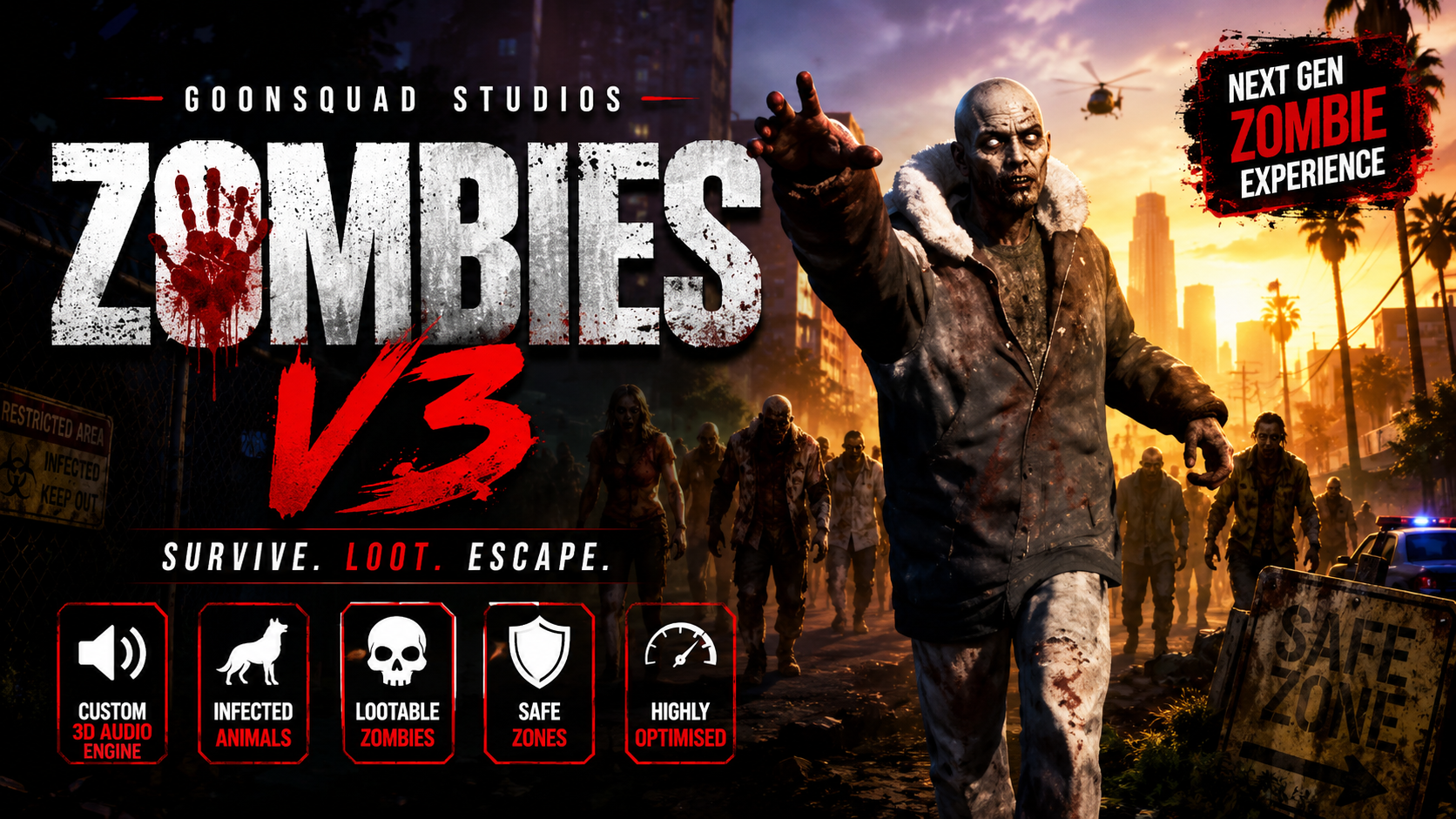 Goonsquad Zombies V3 | Advanced Zombie Survival System