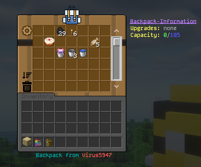 Backpack 16 options