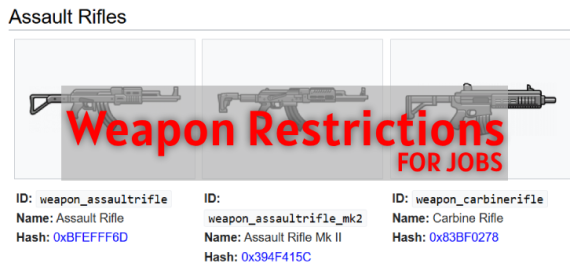 Weapon Restrictions