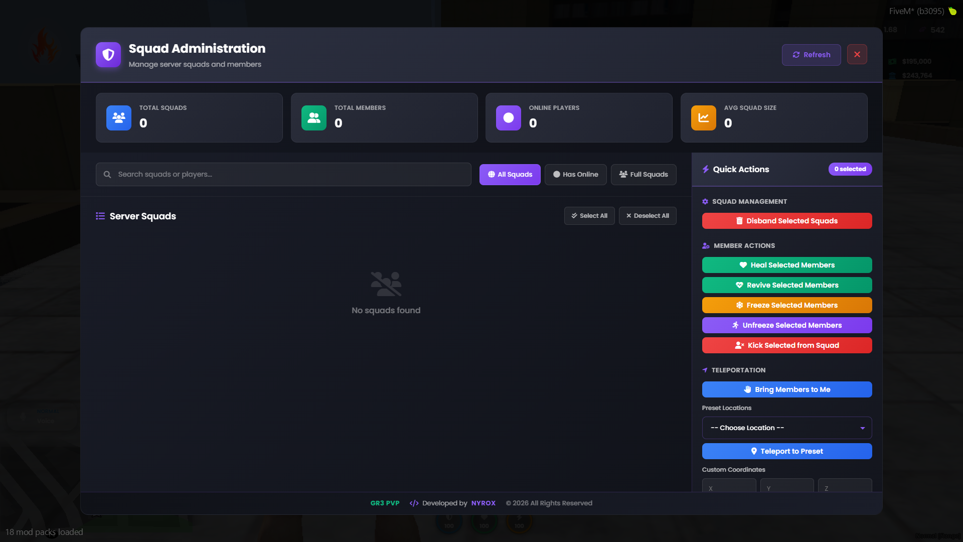 RD Squad System - Teams, UI, Discord Sync & Admin Panel