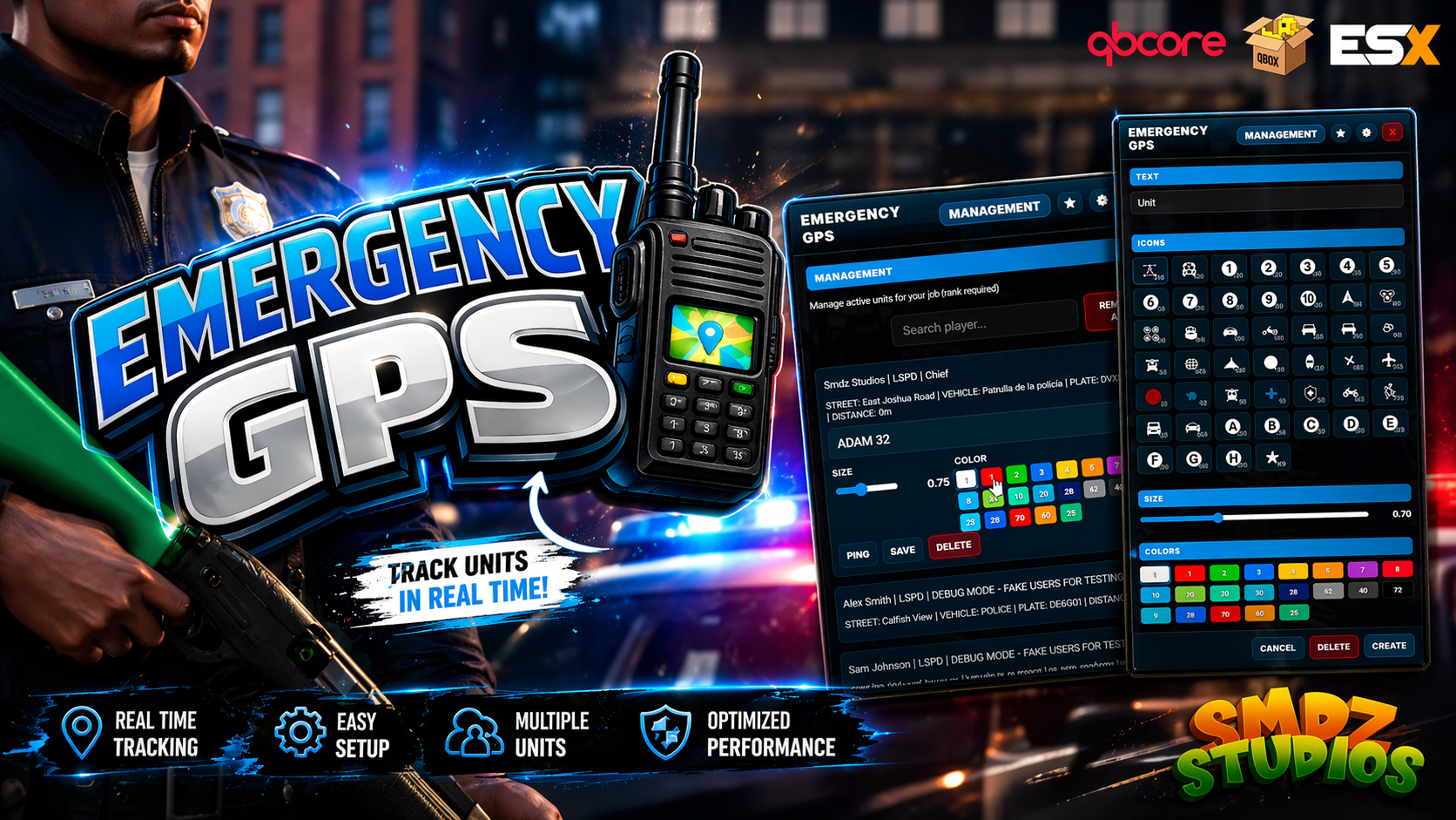 [ESX/QB/QBX]  SMDZ Emergency GPS [OPEN SOURCE]