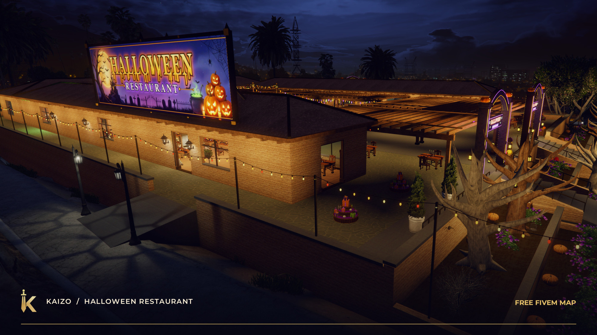 KAIZO Halloween Restaurant — Free FiveM Map
