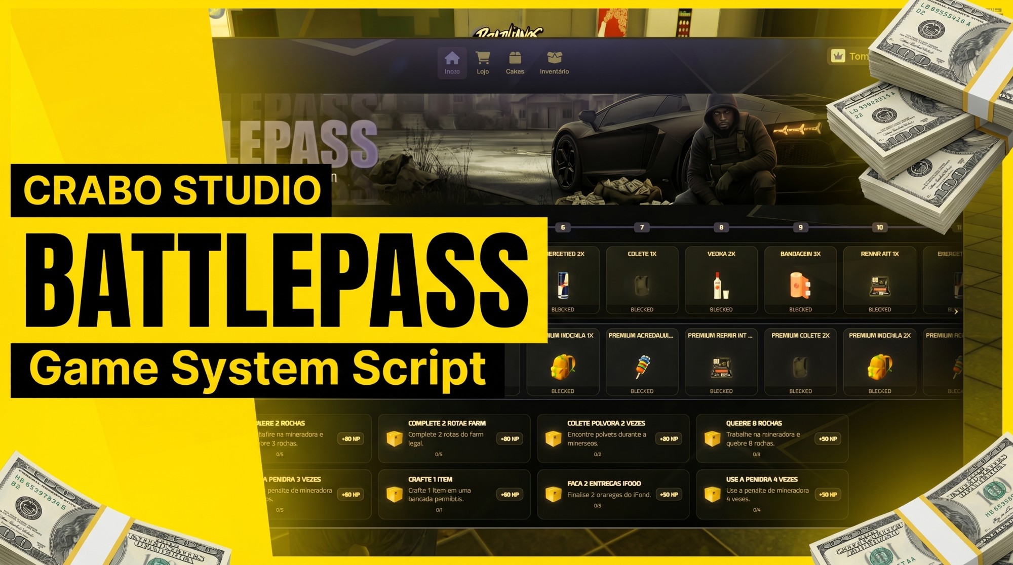 FiveM Battlepass System with Cases opening
