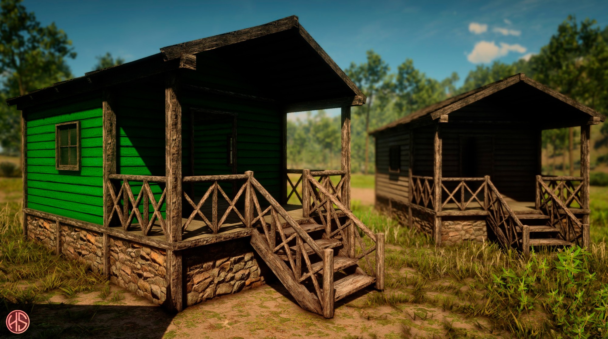 Colorful Cabins