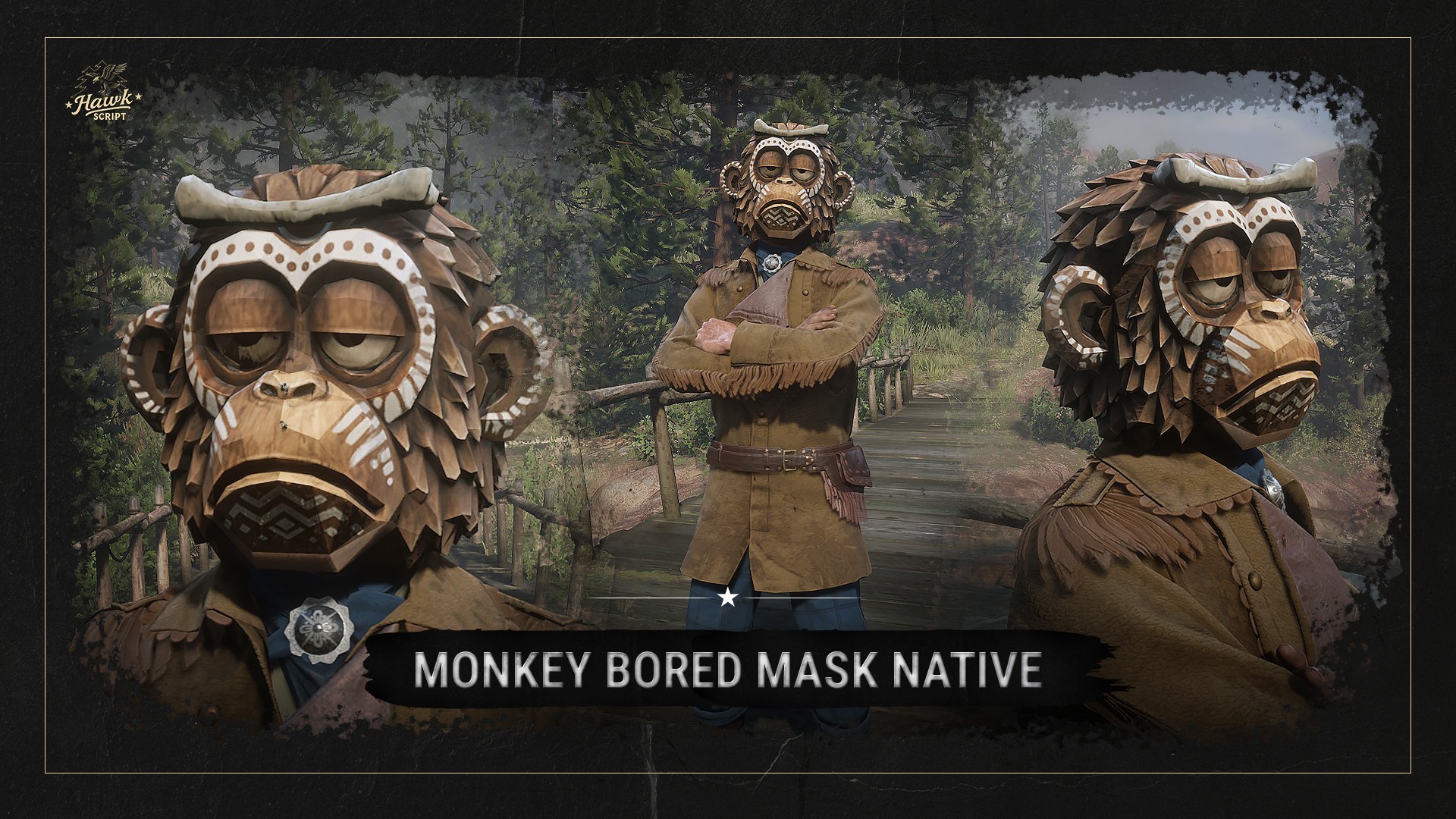 Hawk Prop Monkey Bored Mask