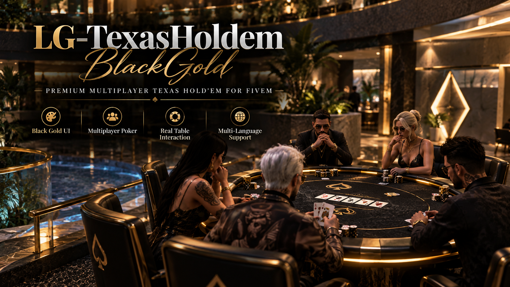 LG-TexasHoldem BlackGold premium FiveM poker interface