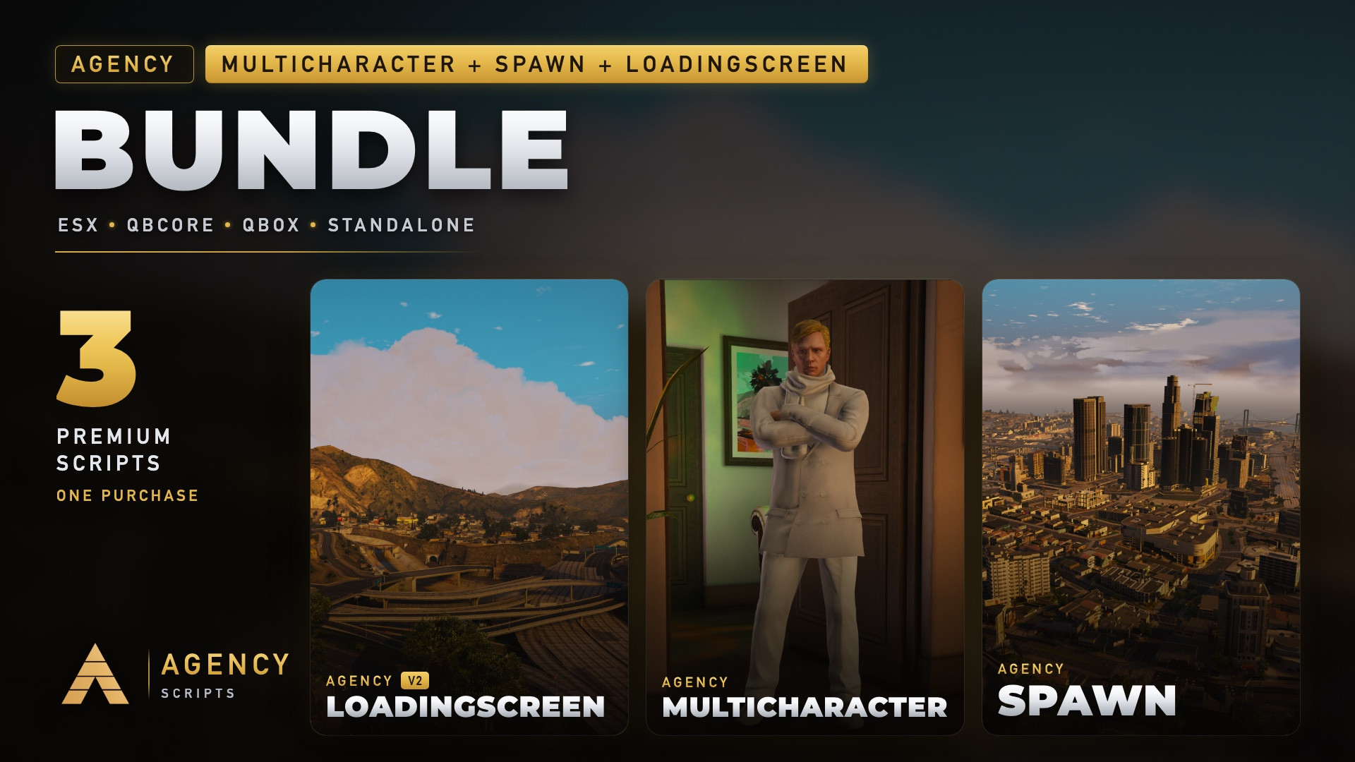 Agency Multicharacter + Spawn + Loadingscreen Bundle