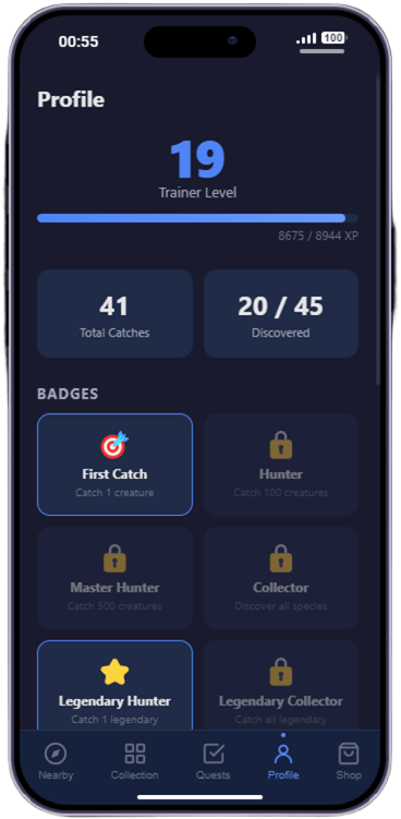 PixelHunters | Creature Catching App