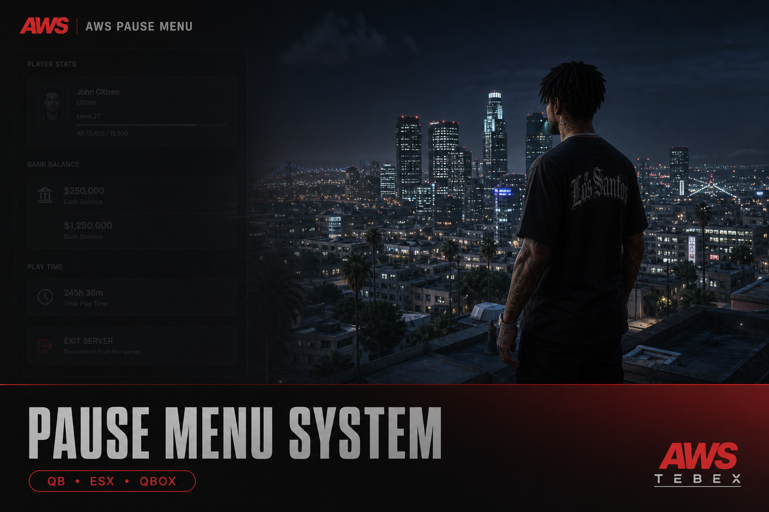 AWS Pause Menu