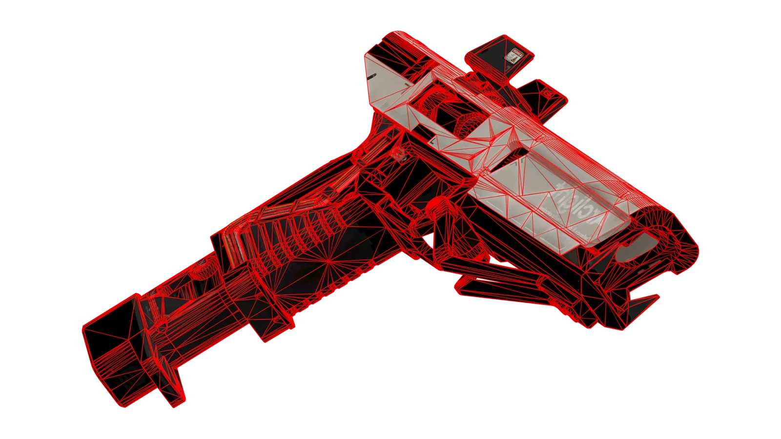 LD RE45 - RED WIREFRAME