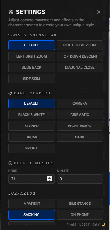 Characters With Admin Panel