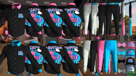 Bubble Cafe Shirts 2 [M+F]