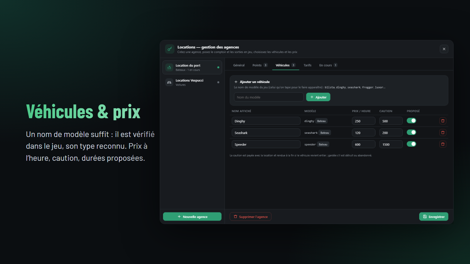 Vesper Location — Location de véhicules & appli téléphone