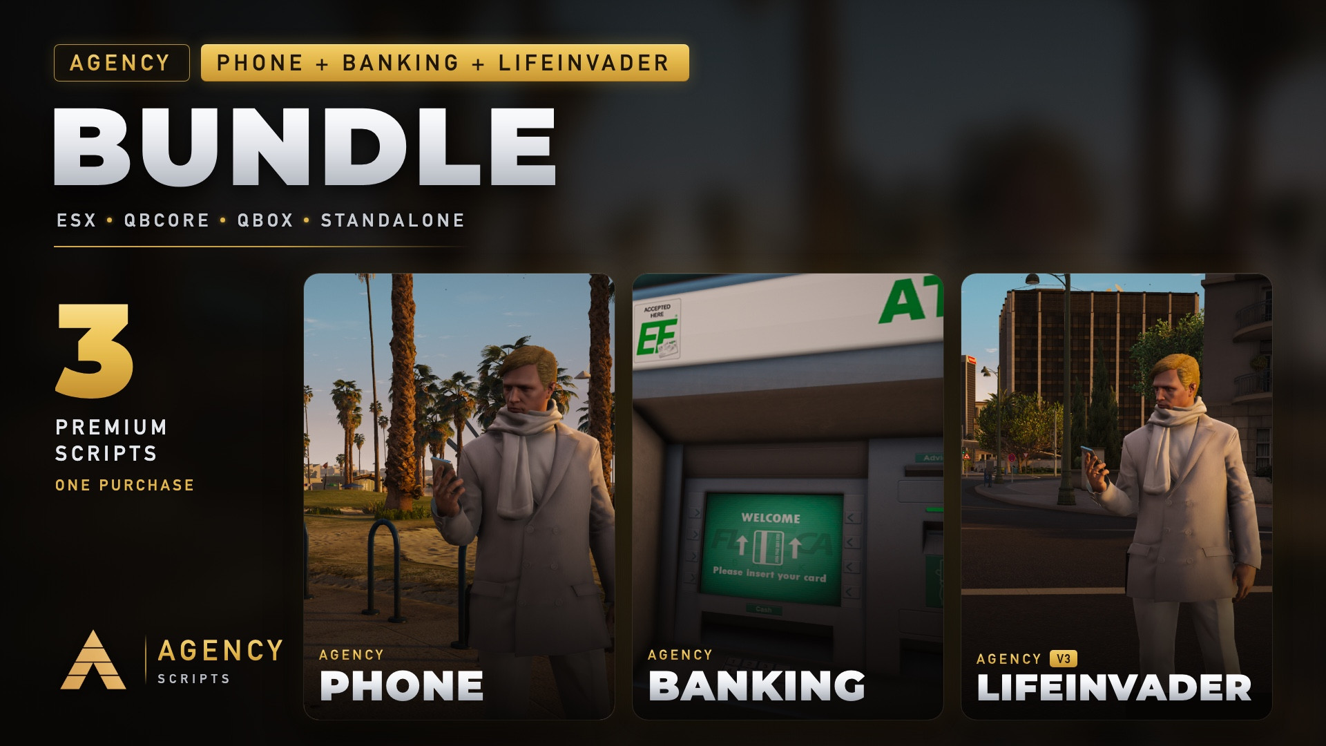 Agency Phone + Banking + Lifeinvader Bundle
