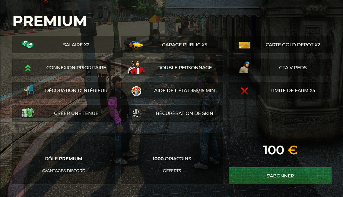 Premium – Lifetime + 1000 OriaCoin