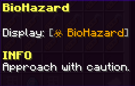 BioHazard Tag