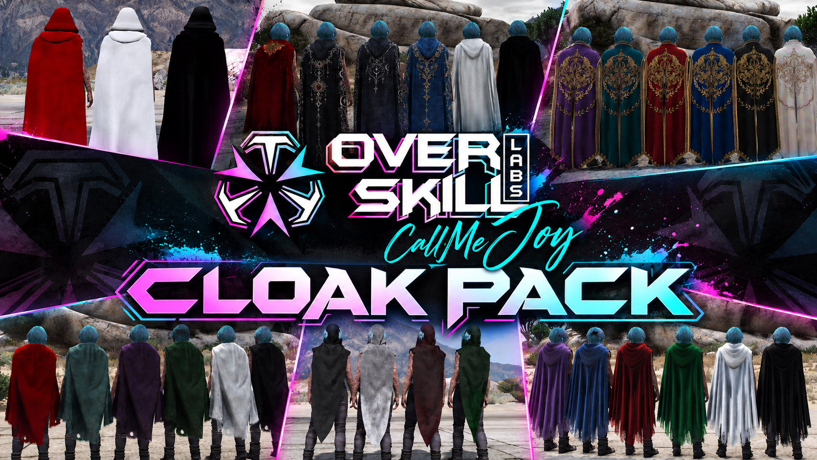 Cloak Pack | 12 Models | Male & Female | Cloth Physics