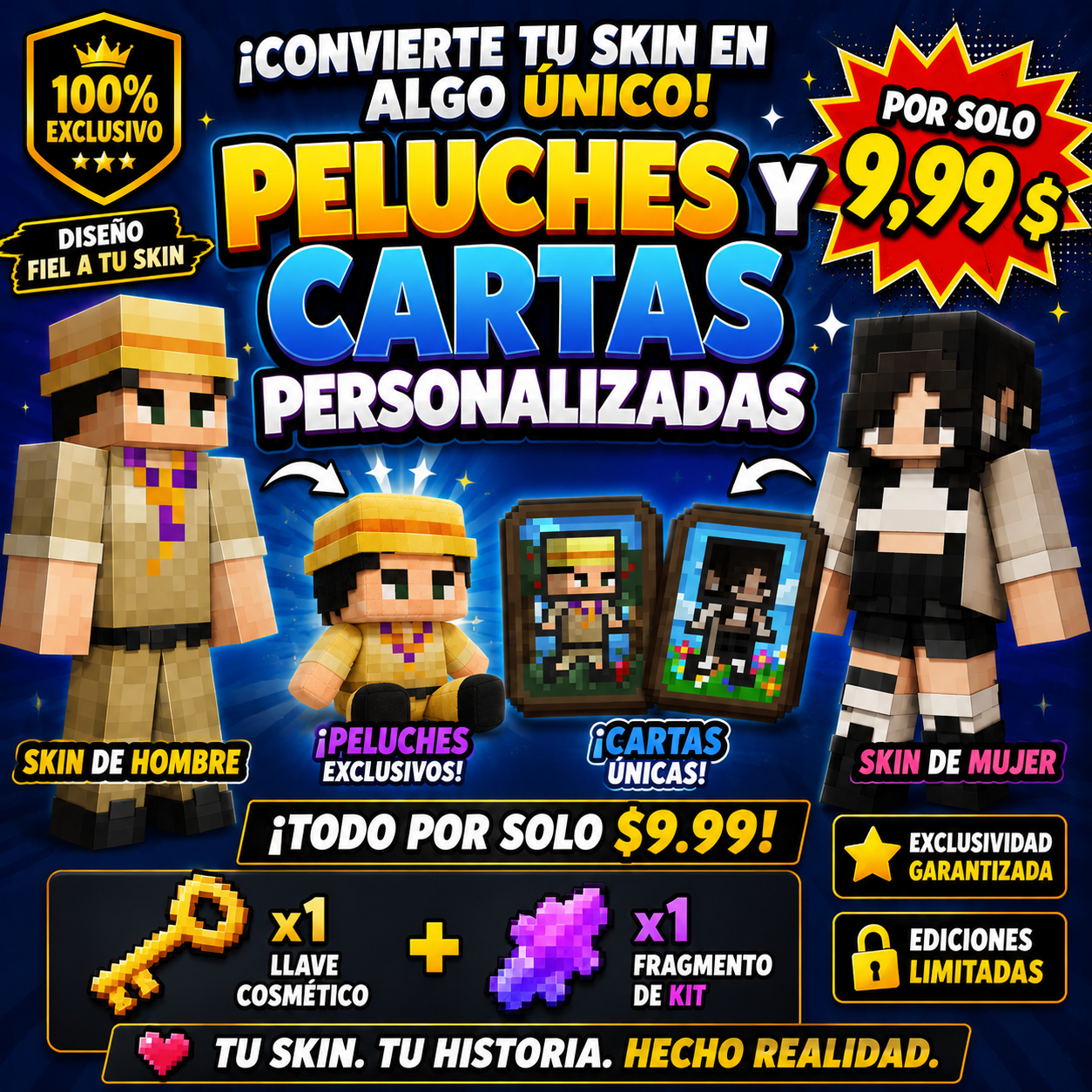PELUCHE + CARTA PERSONALIZADA